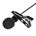 PChero Mic for Computer, USB Lavalier Clip-on Omnidirectional Condenser Microphone for Laptop PC MacBook, Ideal for Interviews, Skype, Audio Video YouTube Recording, QQ, MSN, Podcast
