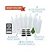 Homenadic 7-Pack Plastic Squirt Squeeze Bottle (16 Ounce) - For Condiments, Ketchup, Sauces, Cookie Decorating, Arts & Crafts - Includes 4 Twist Caps, 1 Funnel & 8 Labels - BPA Free & Leak Proof