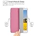 BESDATA Ultra Thin Magnetic Smart Cover (Wake/Sleep Function) & Clear Back Case for iPad Mini 2 / Mini 3 (with Retina Display) + Screen Protector + Cleaning Cloth + Stylus (Pink)