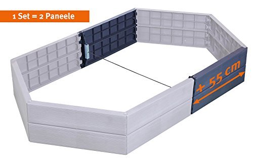 Exaco Trading Company 645101 Modern Raised Bed Extension Lengthen Basic Model by 21.5″