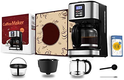 BJLWTQ Filterkaffeemaschine, 1.8L Kapazität Kaffeemaschine Programmierbare 24-Stunden-Timer mit LCD-Display, Kaffee… – Bild 7
