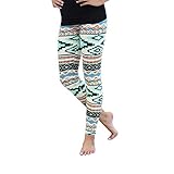 Orangesky Women Casual Sport Skinny Geometric Print Stretchy Pants Leggings
