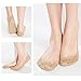 EPLAZA 6 Pairs Silicone Grip Women Lace No Show Socks Non-Skid + 1 Wash Bag (a)