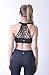 Queenie Ke Women's Medium Support Hand-Knited Nest Back Sport Fast Lane Bra Size L Color Black Pro
