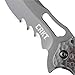 CRKT Fossil Folding Pocket Knife: Compact Stainless Steel EDC Folder with Veff Serrations, Everyday Carry Knife, Titanium Nitride Blade Finish 5461K
