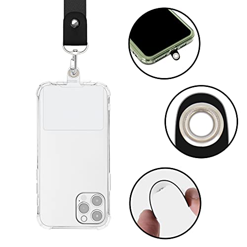 6 Pack Cell Phone Lanyard Tether, Universal PVC Wrist Phone Lanyard Phone Strap Tether Tab with