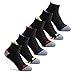 Prince Boys' Quarter Length Athletic Ankle Socks with Cushion for Active Kids (Black, 9-2.5 (Little Boys))