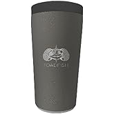 Toadfish Universal Can Cooler 2.0 - Fits, 12oz cans, bottles, Slim cans, and more - Non-tipping Suction Cup Technology - Stainless Steel Double Wall Vaccum Insulation