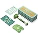 The Original Himalayan Chi Jade Roller and Gua Sha Tools For Face and Body by Matykos - Patented Plastic Inserts for a Non-Squeaky Experience - Certified Green Xiuyan Jade Kit and Instruction Brochure