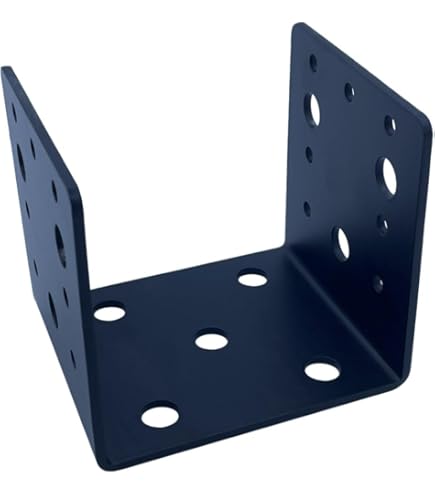 Etokfoks 4x4 Post Base 2Pcs Stainless Steel Adjustable Anchor Bracket Internal 35x35 For Pavilion Deck Porch Handrail Railing Support Decorative Plate In The Shelving Brackets & Hardware Department At - View #4