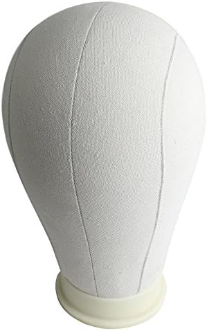 Good Quality Canvas Block Head Professional Mannequin Canvas Head For Wig Display 21"