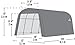 ShelterLogic Garage-in-a-Box Rountop, Grey, 12 x 20 x 8 ft.