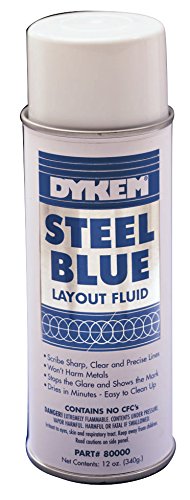 80000 Steel Layout Fluid, 16 oz, Blue (Pack of 12)