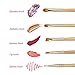 Makeup Eye Brush Set - 5 Pcs Bamboo Handle Soft Synthetic Eyeshadow Eyebrow Eyeliner Concelaer Blending Cosmetic Brushes