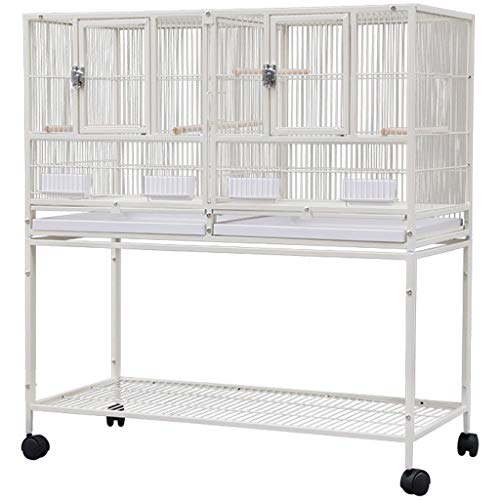 YUESFZ Einlagen für Vogelkäfige Große Voliere Im Freien Mit Rädern, Große Taubenkäfige, Langlebiger Papageienkäfig Aus…