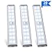 MOSTON Rechargeable Closet Light 20LED , Homelife Motion Sensor LED Lights Under Cabinet Stick on Anywhere with Built-in Magnetic 3 Pack