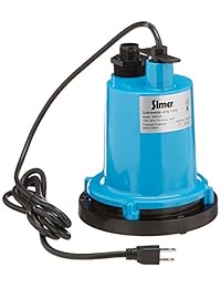 Simer 2300 bomba sumergible de utilidad de 1 4 caballos de fuerza.