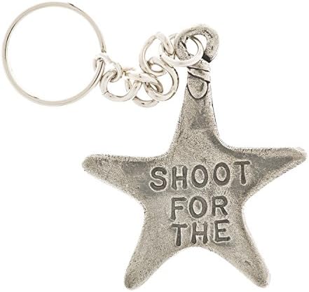Shoot for the Stars Pewter Key Ring