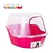 Cat Litter Box Furniture, Jumbo Hooded Cat Litter Box Holds Up to Two Small Cats Simultaneously,Extra Large Magenta by Petphabet