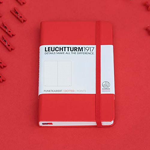 Taccuino LEUCHTTURM1917 Medium A5 - Copertina Rigida, 251 Pagine Numerate, Righe, Colore Spring Leaf - Foto 2