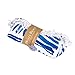 Bonita Beach Collection Round 'Roundie' Beach Towel Thick Terry Cotton with Fringe Tassels - Various Designs & Colors (The Hamptons Cabana (Blue Stripe))