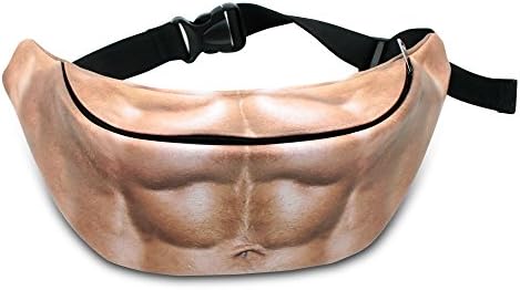 Dad Bag Fanny Pack Fake Beer Belly Zipper Waist Bag Traveling Bum Bag