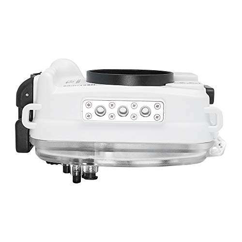SeaFrogs 195FT/60M Underwater Camera Waterproof housing for Olympus TG-6 (White)