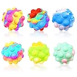 Pop It Ball 6 Packs 3D Silicone Squeeze Balls Toy