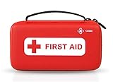 SHBC First aid kit (152 Piece) FDA Medical Supplies Small Waterproof Emergency at Home, Outdoors, Boat, Car, Camping, Workplace, Travel, Hiking & School; Survival.
