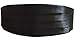 Simpowe Boy's Solid Black Satin Cumberbund