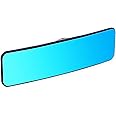 SkycropHD Anti Glare Rear View Mirror for Car, Clip on Wide Angle Panoramic Rearview Mirror Eliminate Blind Spots – Convex, B