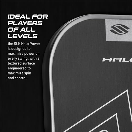 Selkirk Sport SLK Halo Raw Carbon Fiber Pickleball Paddle | Designed in The USA | Choose The T700 Raw Carbon Fiber Power, 18k Ultraweave Control, or Aramid Fiber Linkweave Thermoformed Pro