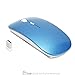 TopCase USB Optical Wireless Mouse for Macbook (pro , air) and All Laptop + TopCase Mouse Pad (Blue)