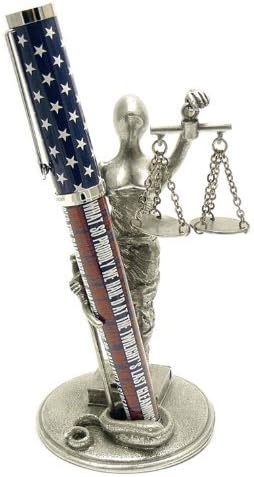 Jac Zagoory Pen Stand Scales of Justice Stand - JZ-PH70 by JAC ZAGOORY
