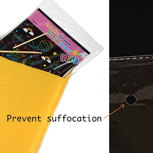 Scratch Paper Mega Value 20 Sheet Rainbow Art Scratch Boards - Thumbnail 7