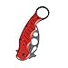 Supersecu® Outdoor Sport Tactical Folding Practice Trainer Training Knife Folded Pocket Knife 3 Color (Red)