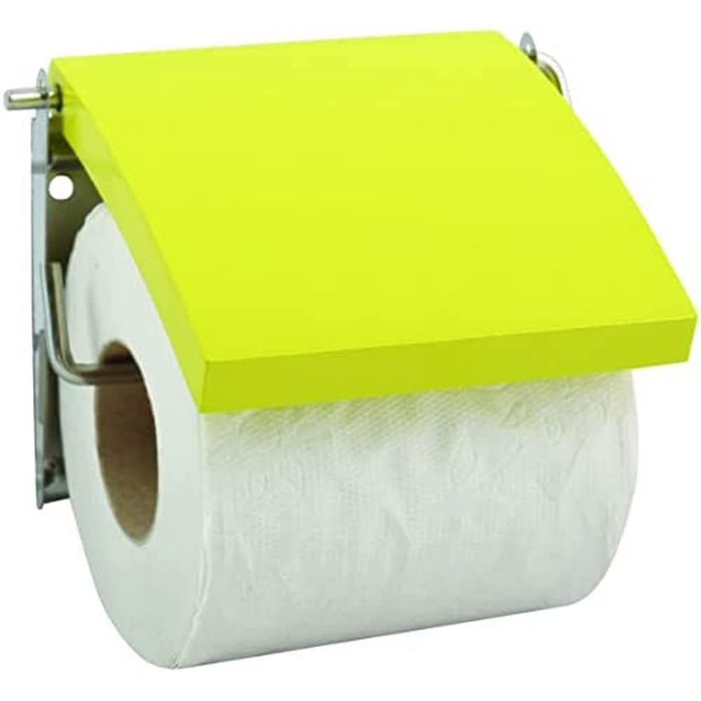 MSV Stainless Steel/MDF Toilet Paper Holder, Green — image 1