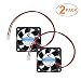SoundOriginal 2pcs 4010 Brushless DC Cooling Fan 12V 0.06~0.15A 40x40x10mm Speed 6800 RPM Fans for Computer case 3D Printer Humidifier and Other Small Appliances Series Repair Replacement primary