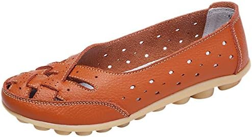 VJGOAL Womens Shoes Lady Flats Sandals Leather Ankle Casual Slipper Soft Women's Breathable Shoes Maternity Single Shoes