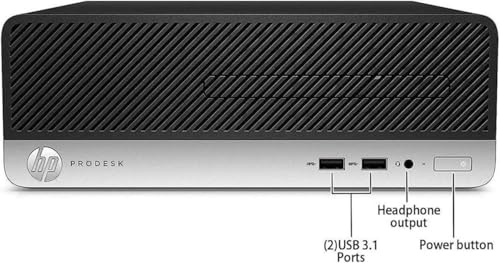 HP ProDesk 400 G5 SFF Computadora de sobremesa, Intel Quad-Core i3-8100 3,60 GHz Business Desktop Computer, Teclado y Mouse, 8G DDR4, 256 SSD, WiFi, BT, DP, Windows 11 Pro 64 (reacondicionado)