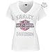 Harley-Davidson Womens Bikin Beauty Pink Long B&S2 White Short Sleeve - XL