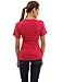 PattyBoutik Mama V Neck Empire Waist Short Sleeve Maternity Top (Rose Pink M)