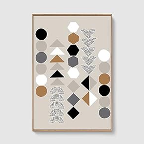 Framed Home Artwork Nordic Style for Living Room Bedroom