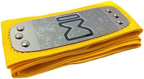 Touirch Anime Naruto Headband Metal Konohamaru Leaf Cosplay Logo Gaara