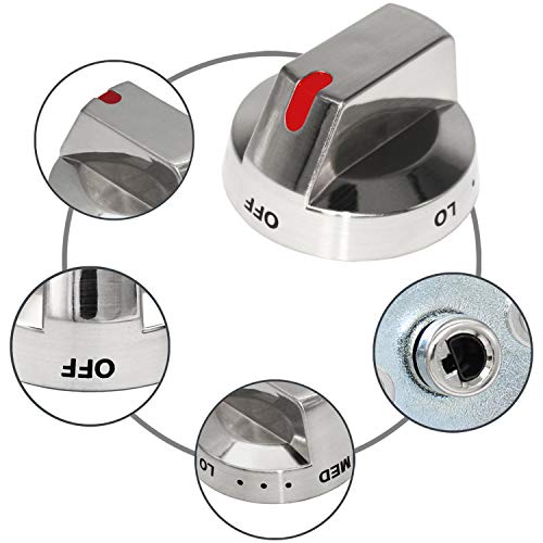 [Upgraded] Dg6400473A Burner Dial Knob with Reinforced Power Ring Protection Compatible with