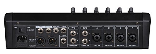 Professional Eight-Channel Audio Mixer with USB Interface, Bluetooth, and DSP Sound Effects