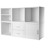 EFD Custom Storage Cubes Cabinet and Drawers White