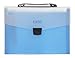 Snail&Hawk 13-Pockets Poly Accordion Expanding File-Folder with Handle,A4 Size,Buckle Closure (Blue)
