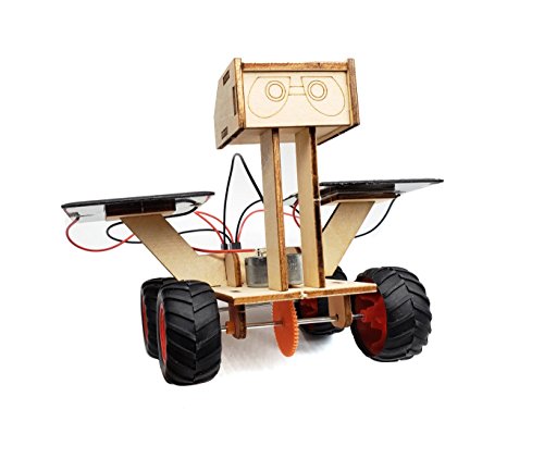 Wood Solar Car - DIY Assemble Toy Set Solar Powered Car Kit Science Educational Environment-friendly Toys Stem Toy for Boys Girls Kids Students 8 years up