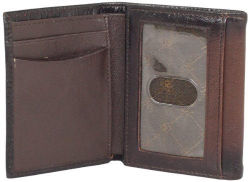 Perry Ellis Men's Michigan Slim Trifold, Brown, One Size